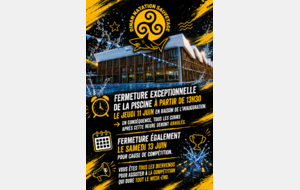 FERMETURE EXCEPTIONNELLE