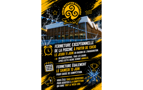 FERMETURE EXCEPTIONNELLE