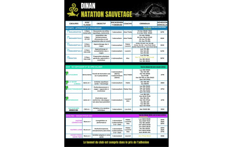 GROUPES TARIFS - HORAIRES 2026-2027